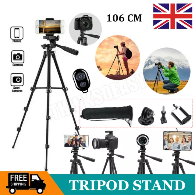 Professional Tripod Stand Holder For DSLR Digital Camera Camcorder Phone iPhone