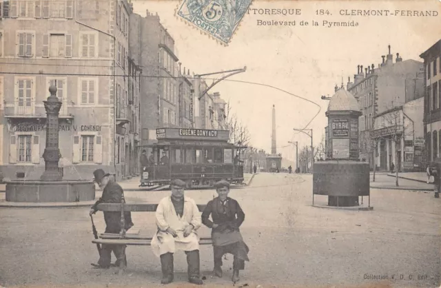 Cpa 63 Clermont Ferrand / Boulevard De La Pyramide