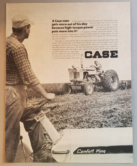 Vintage Case Comfort King Tractors Magazine Advertisement 1967