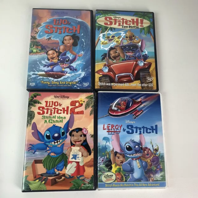 Disney Lilo And Stitch Set Of 4 Movies On Dvd 1 2 Stitch The Movie