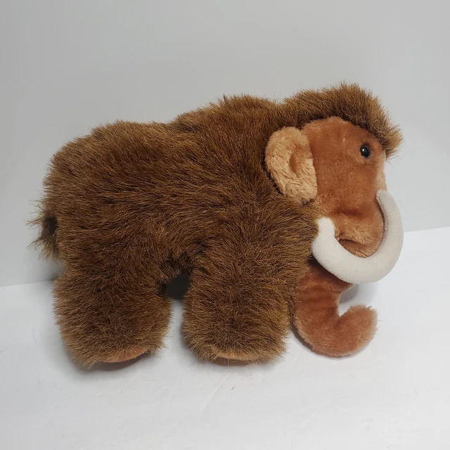 DAKIN Woolly Mammoth Prehistoric Plush Animal 7" Brown With Tusks
