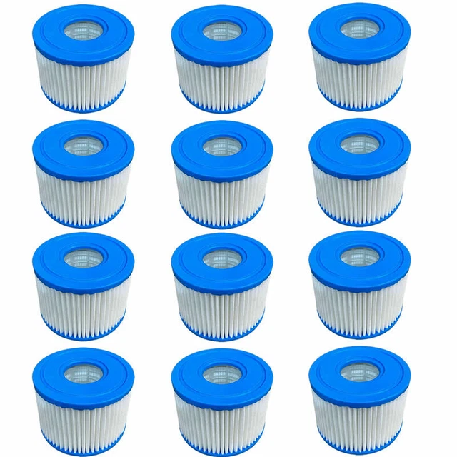 INTEX 29001E PURESPA Type S1 Easy Set Pool Filter Cartridges (12