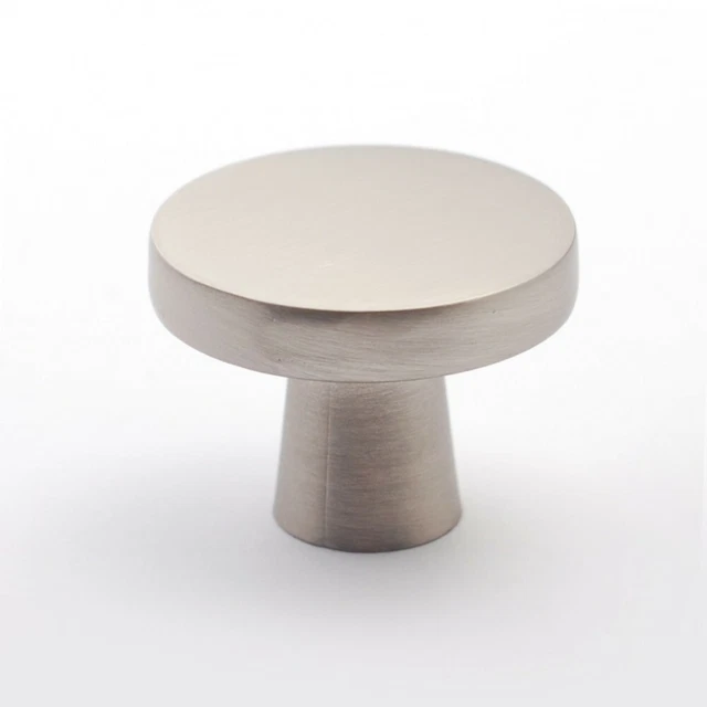 Pack de 4 armoires de cuisine nickel satiné style moderne bouton tiroir armoire bouton tirer