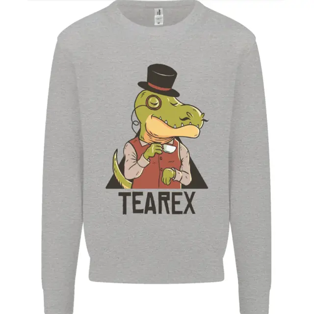 TeaRex Funny T-Rex Dinosaur Tea Drinker Mens Sweatshirt Jumper