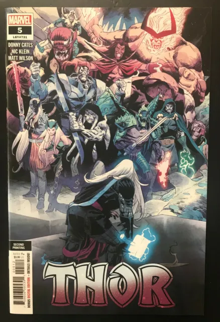 Thor 5 2020 2nd Print Variant Marvel Comic Book 1st Black Winter Second Printing