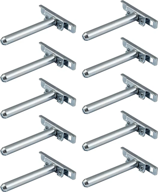 Supporti Per Mensole GedoTec VARI 10 - 20 Pezzi In Acciaio Zincato, Per Binari A Incasso