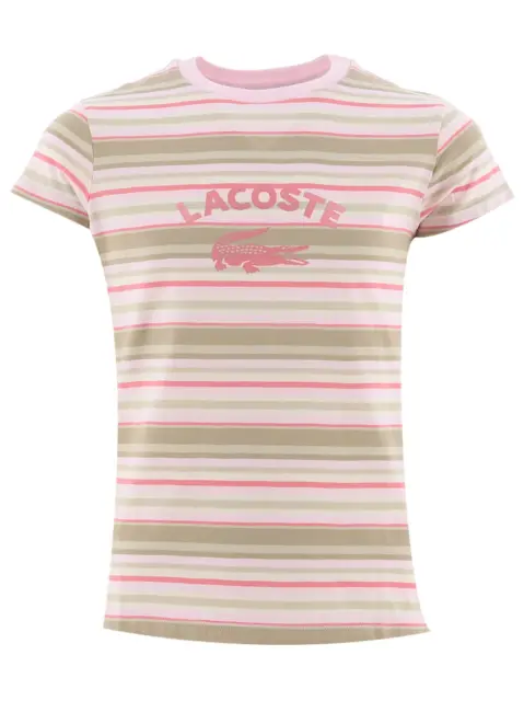Lacoste Girls Pink Crew Neck T-Shirt