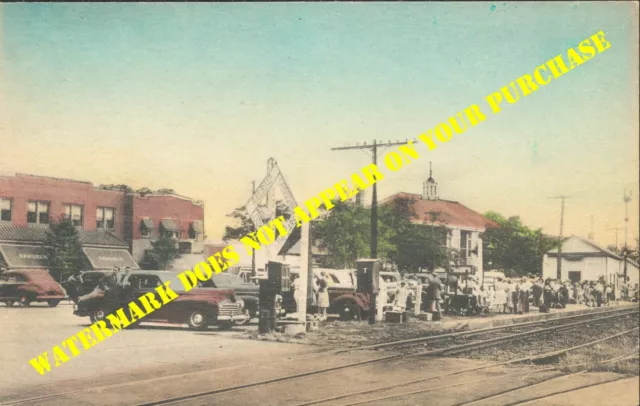 Long Island Rail Road LIRR Mattituck NY station postally unused DB WB-era 1940's