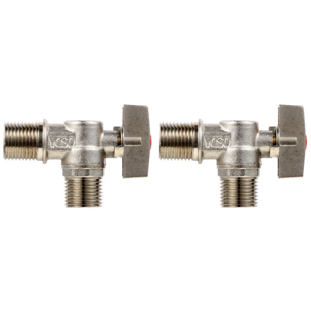 Válvula triangular de gran caudal accesorios para el hogar baño Silver latón