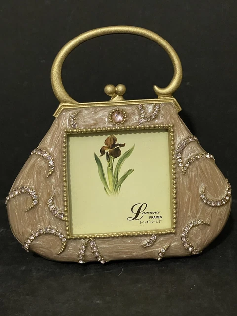 GORGEOUS BLING PURSE FRAME 2 1/4 x 2 1/4 2