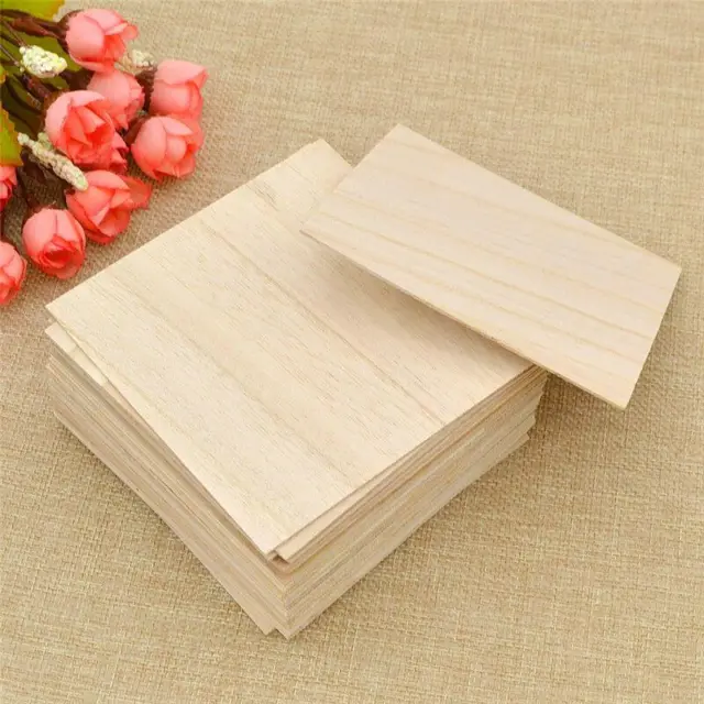 X5 Balsa Wood Sheets Wooden Plate 200*100*1.5mm For House Ship Craft Model  DIY #