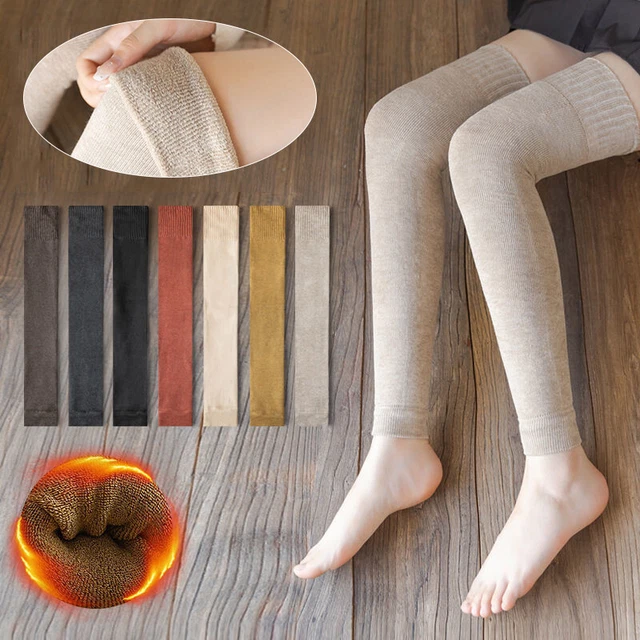Women's Winter Cable Knitted High Boot Socks Over Knee Leg Warmers Extra Long