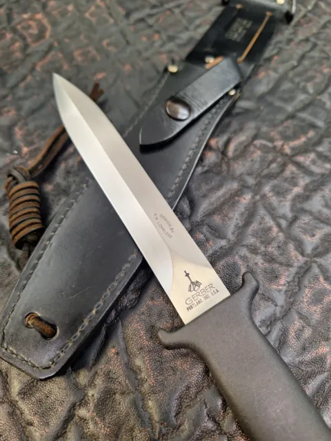 Gerber Knives Guardian II RW Loveless Design 6 3/4" Dagger knife 80's NICE Vintg 3