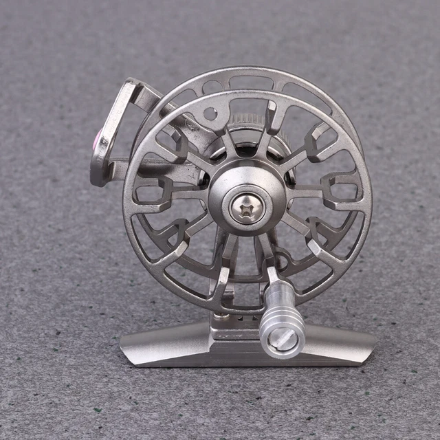 Bobina di pesca sul ghiaccio, metallo pieno ultralight, rapporto di