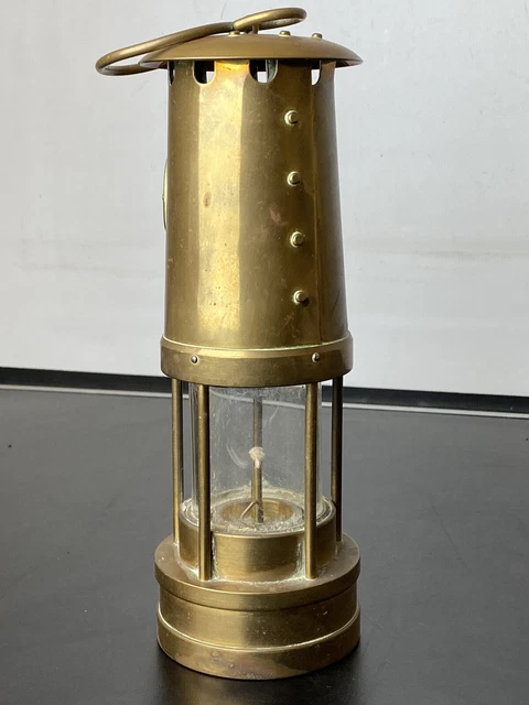 E. Thomas & Williams Aberdare Cambrian Welsh Brass Miners Lamp 11292 5