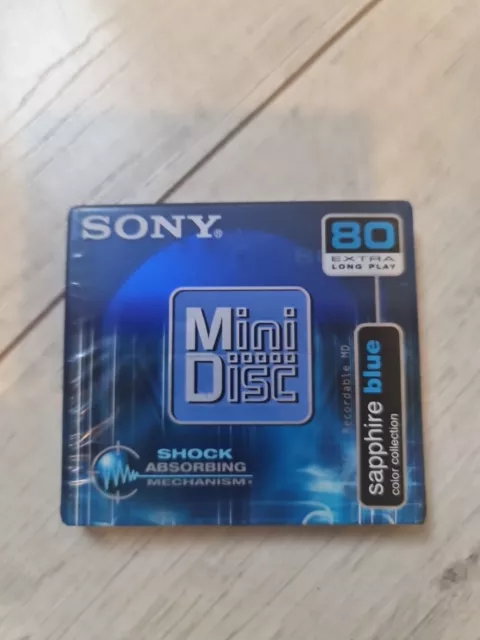 Sony MDW80CRL – Blue Minidisc / 80 MINS Recordable Audio Music MD NEW