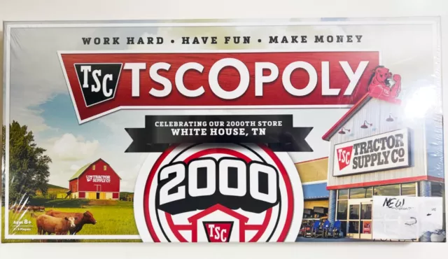 Tractor Supply Co TSCopoly Board Game 2000 (BRAND NEW SEALED)