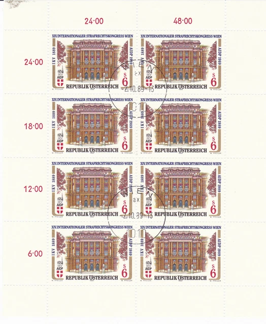 Österreich    Jahrgang 1989  KB 1971   gestempelt    (siehe Scan)