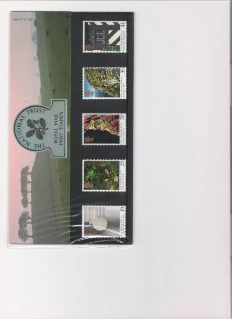 1995 Royal Mail Presentation Pack The National Trust Mint Decimal Stamps