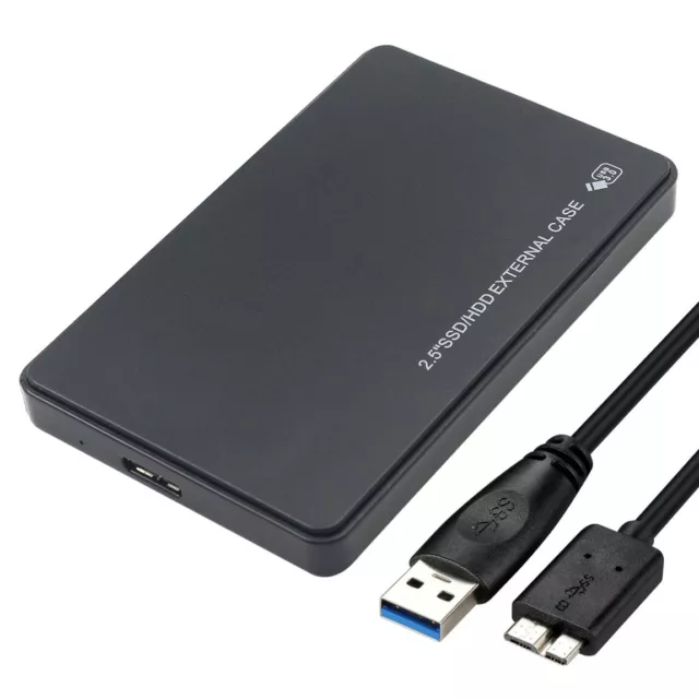 2.5" SATA USB 3.0 Hard Drive Disk HDD SSD Enclosure External Laptop Case