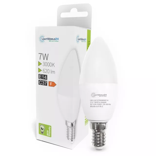 Ampoules E14 Halogène LED 7 Watt Ampoule Lampe 620LM Rechange 60W