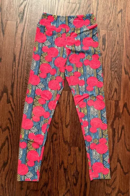 LuLaRoe Super Soft Disney Mickey Mouse Kids Girl's Leggings - Size Tween