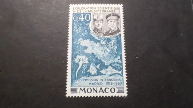 Francobollo Monaco 1969 Yvert 805 Mare Esplorazione Pesce Nuovo MNH