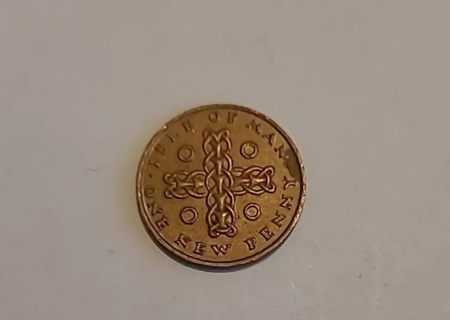 Super Rare IOM Isle Of Man One Penny  1p New Pence 1975 Coin