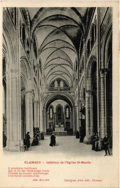 CPA AK CLAMECY - Interieur de l'Église St-MARTIN (517976)