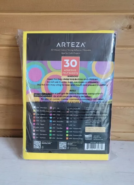 Hojas artesanales adhesivas de fieltro Arteza NUEVAS SELLADAS multicolor