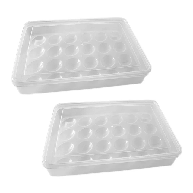 Distributeur à œufs 4 Niveaux Pour Frigo - Organisateur Glissant économique D'espace, Capacité 30 œufs, Dimensions ~35.2x7x19.6 Cm