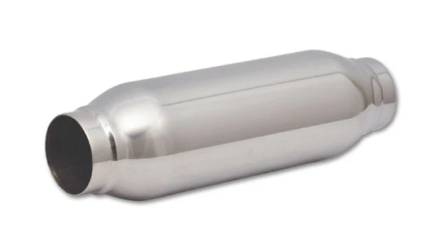 Vibrant SS Resonator (Standard Design) 2.in inlet/outlet x 12in long w/ 3.5in OD