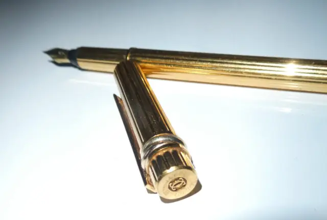 Cartier MUST de CARTIER 18k Gold Plated Fountain Pen