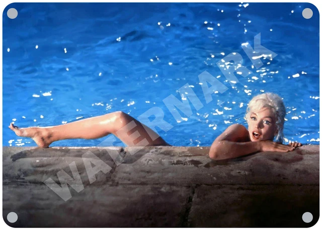 1962 MARILYN MONROE SOMETHINGS GOT TO GIVE MOVIE Metal Sign Wall Poster Plate