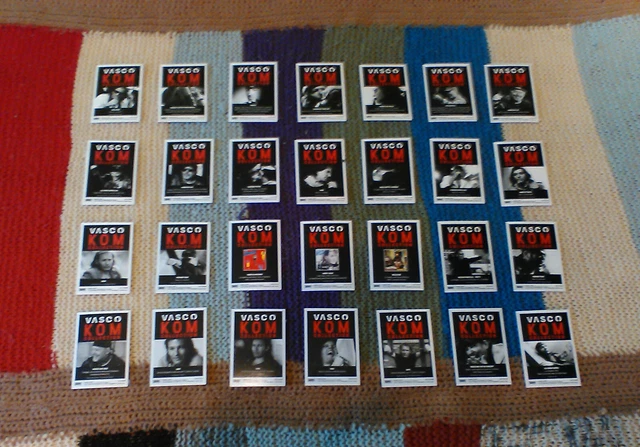 VASCO ROSSI  n. 28 CARD VASCO KOM " LEGGERE LA NUMERAZIONE IN VENDITA 