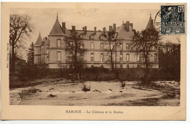 HAROUE - Meurthe et Moselle - CPA 54 - le Chateau et le Madon