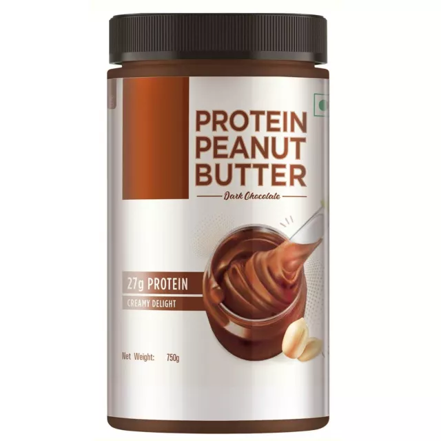 High Protein Peanut Butter with Whey Protein Concentrate, Creamy, 27 g protein