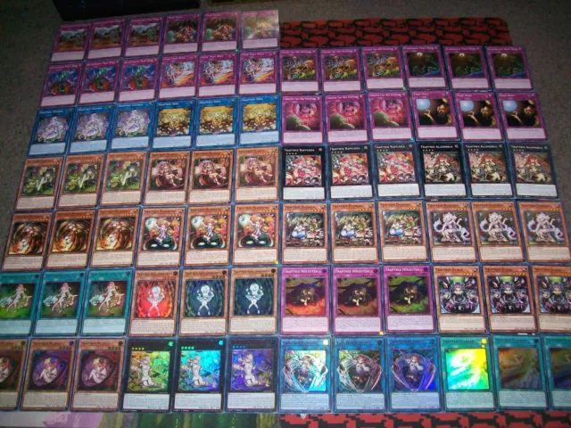 78 Card Traptrix Deck SDBT Pudica Garden Tune Atypus Pinguicula Yu-Gi-Oh!