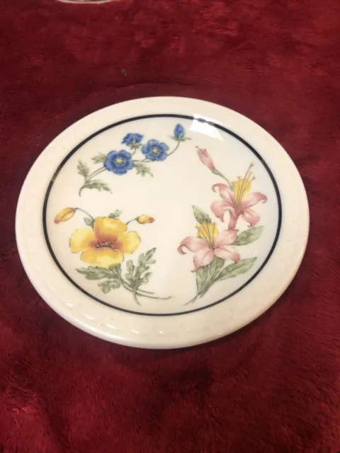 Vtg Syracuse China Prairie-Mountain Wildflowers Plate Made For Southern Pacific