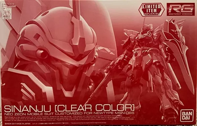 [Event Limited] RG 1/144 Sinanju [Clear Color] Gundam EXPO2017 Plastic Model