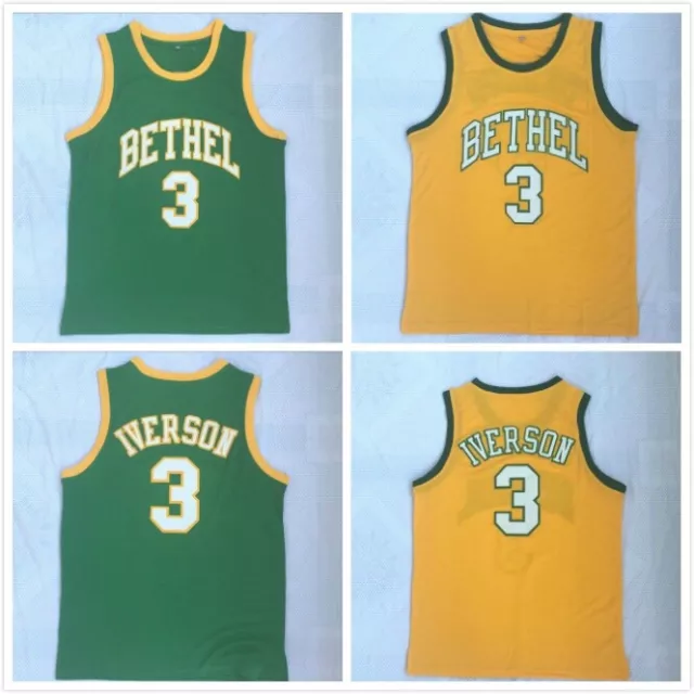 Allen Iverson #3 Basketball Jersey Bethel High School Mens Vintage All Stitched