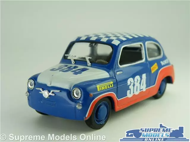 Seat Fiat 600 Racing Rally Car Model 1:43 Scale Blue Solido 500 Classic **