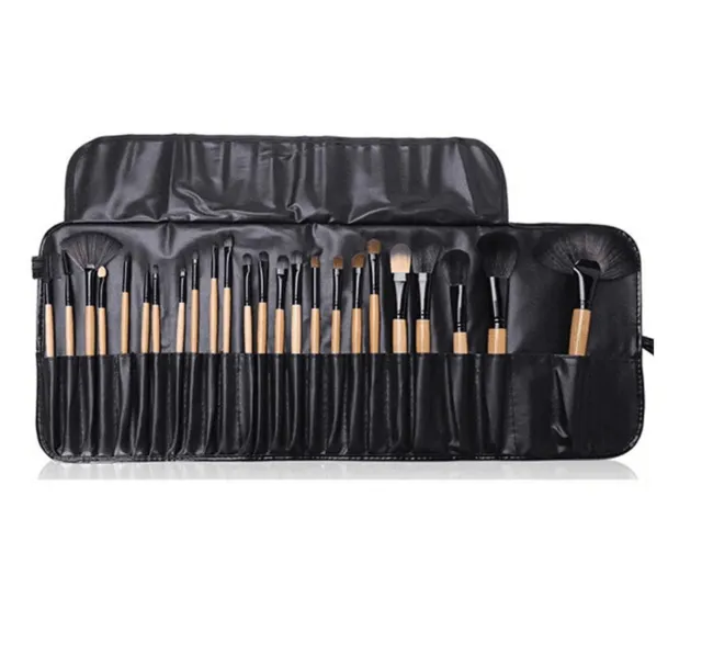 32Pcs Pro Make up Brushes Set Cosmetic Kabuki Tool With Makeup Luxury Bag Black