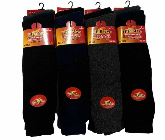 Long Thermal 3,6,12 Pairs Pack Mens Thick Warm Outdoor Work Winter Boot Socks
