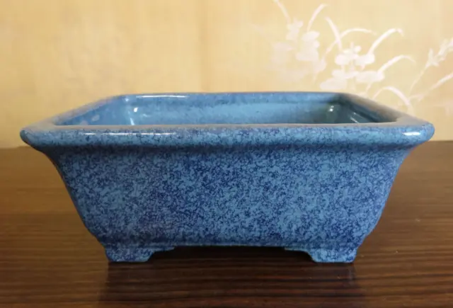 Japanese Bonsai Pot Kyo-ware HEIAN KOSEN 2.9(7.3cm) Green Glazed