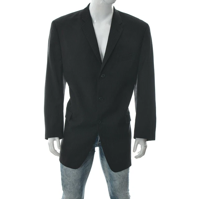 CALVIN KLEIN VESTE Woolmark Homme Trois Boutons Costume Blazer