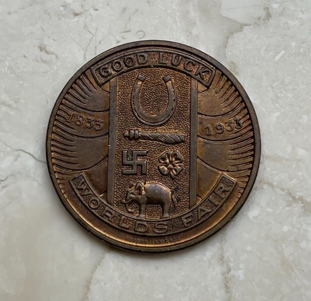 1933 Chicago Century of Progress Good Luck Token