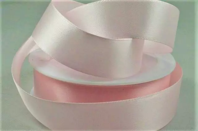 Eichenholz doppelseitiger Satin 15 mm x 25m Blütenblatt rosa