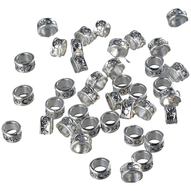 Perles D'entretoise En Aluminium Ovale 6mm - Lot De 30 Pièces Rose - Neuf Pour Bijoux DIY