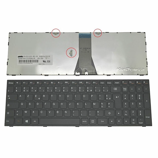Clavier AZERTY pour ASUS K93 K95